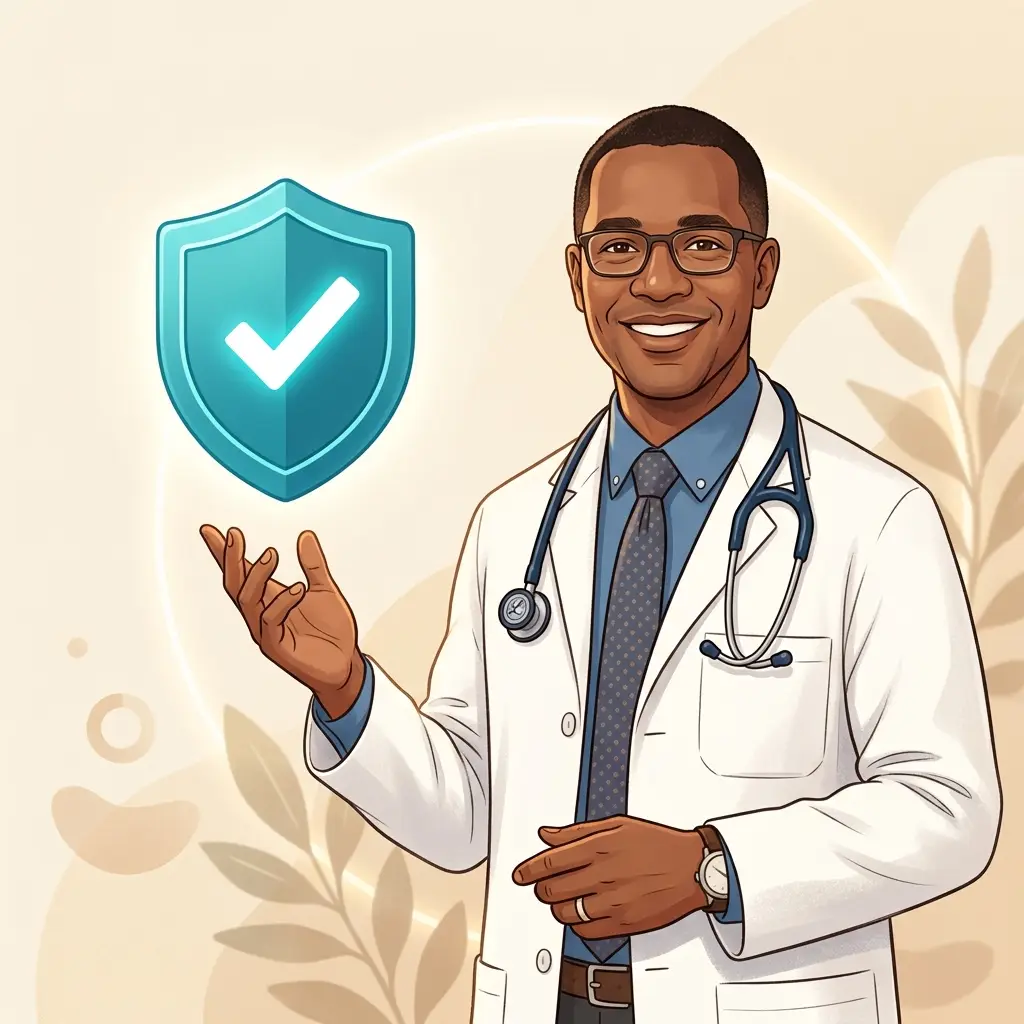 Licensed provider reviewing patient intake
